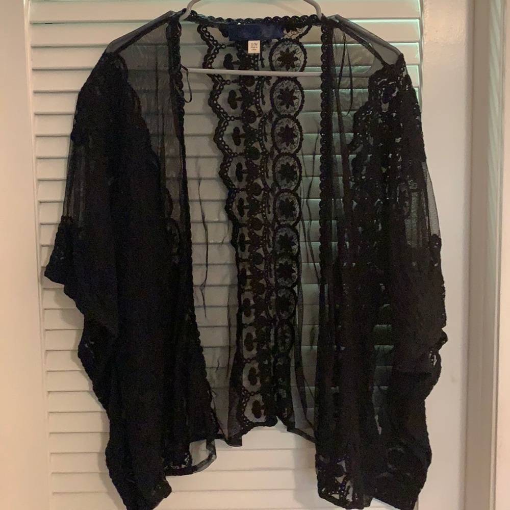 Black cardigan